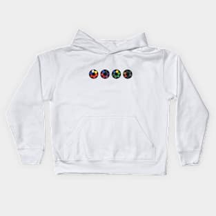 Watercolor wheels Kids Hoodie